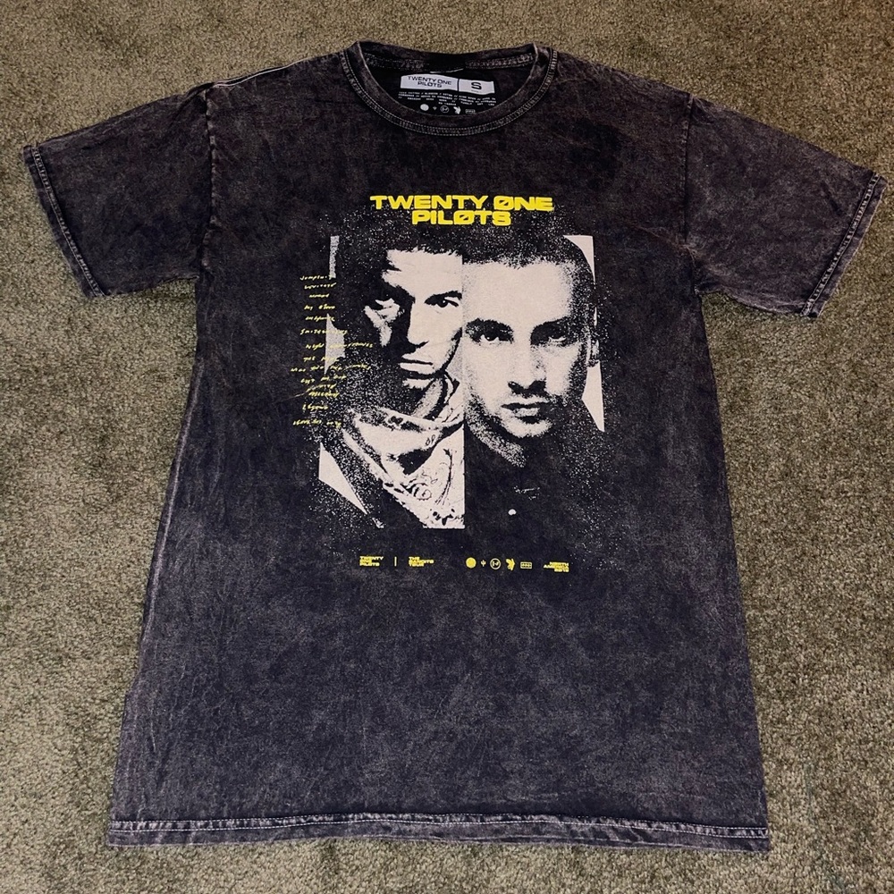 Twenty One Pilots Logo Tie Dye Wash T shirt